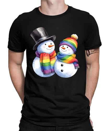 Süßer Schneemann - Weihnachten X-Mas Herren Männer T-Shirt von Quattro Formatee