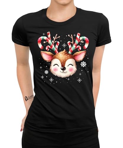 Süßes Rentier REH - Weihnachten Nikolaus Frauen Damen T-Shirt von Quattro Formatee