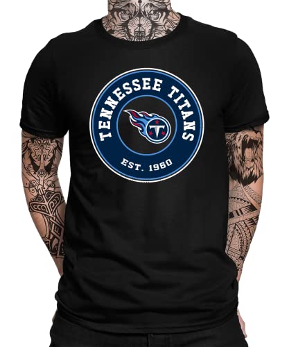 Tennessee Titans - American Football Team NFL Super Bowl Herren Männer T-Shirt | Schwarz | L von Quattro Formatee