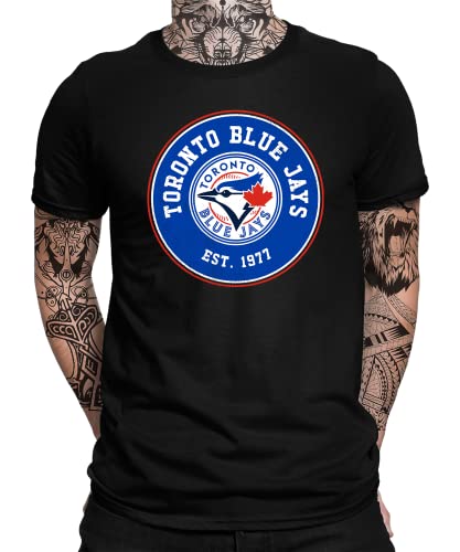 Toronto Blue Jays - Baseball Team MLB Mannschaft Herren Männer T-Shirt | Schwarz | M von Quattro Formatee