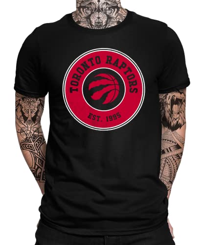 Toronto Raptors - Basketball Spieler Sport Team NBA Trikot für Fans Herren Männer T-Shirt | Schwarz | L von Quattro Formatee