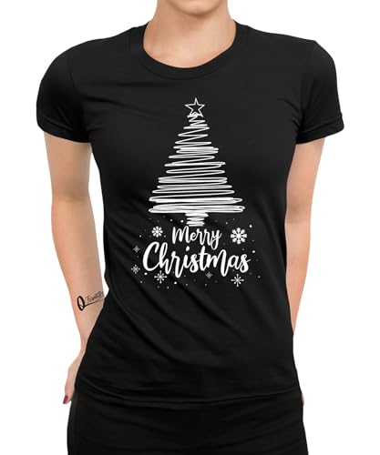 Weihnachtsbaum Merry Christmas - Weihnachten Nikolaus Frauen Damen T-Shirt von Quattro Formatee