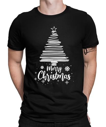 Weihnachtsbaum Merry Christmas - Weihnachten Nikolaus Herren Männer T-Shirt von Quattro Formatee