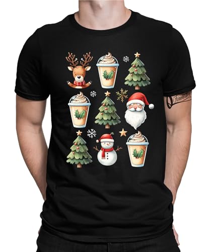 Weihnachtsbaum Weihnachtsmann - Weihnachten Nikolaus Herren Männer T-Shirt von Quattro Formatee