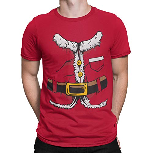 Weihnachtsmann - Weihnachten Merry Christmas Ugly X-Mas Santa Claus Weihnachtsoutfit Weihnachtsshirt D Herren Männer T-Shirt | Schwarz | M von Quattro Formatee