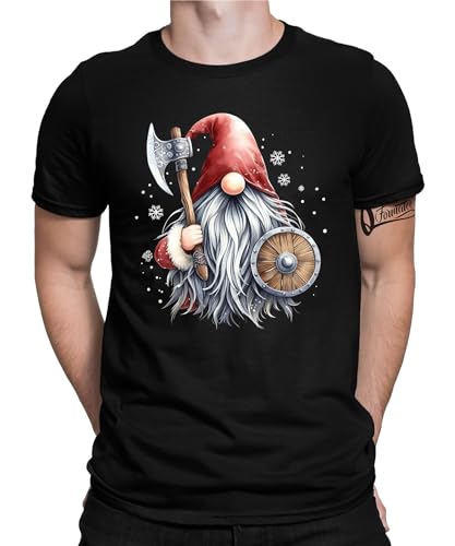 Wichtel Gnom Zwerg Wikinger - Weihnachten X-Mas Herren Männer T-Shirt von Quattro Formatee