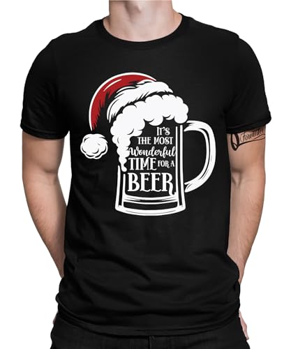 Wonderful Beer Time Bier - Weihnachten Nikolaus Herren Männer T-Shirt von Quattro Formatee