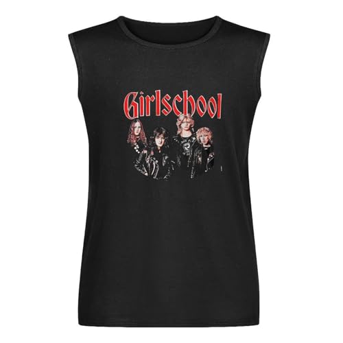 GirlSchool Men's Vests Tank Tops O-Neck 100% Cotton Undershirts Unisex Sleeveless T-Shirt L GirlSchool Men's Vests Tank Tops O-Neck 100% Cotton Undershirts Unisex Sleeveless T-Shirt L von Quatuor