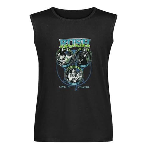 Rush Live in Concert Classic Pics Mens Band Merch Men's Vests Tank Tops O-Neck 100% Cotton Undershirts Unisex Sleeveless T-Shirt XXXL Rush Live in Concert Classic Pics Mens Band Merch Men's Vests Tank Tops O-Neck 100% Cotton Undershirts Unisex Sleeveless T-Shirt XXXL von Quatuor