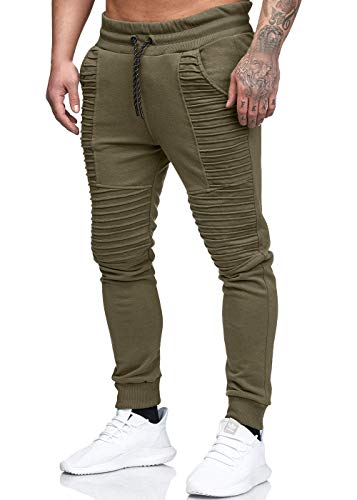 Quceyu Herren Jogginghose Sporthose Fitness Sport Slim Fit Hose Casual Hose (Grün, Medium) von Quceyui