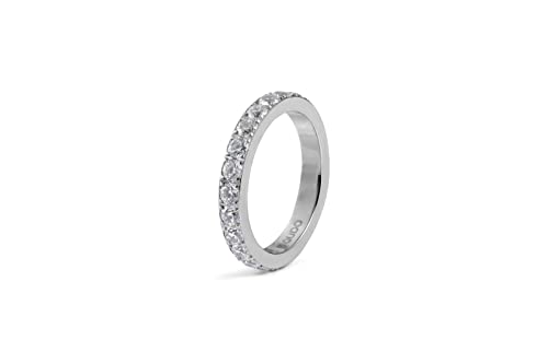 Qudo Vorsteckring ETERNITY BIG Memoryring Edelstahl silber (56 (18)) von Qudo