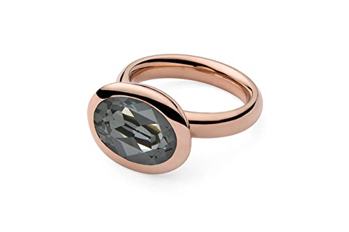 Qudo rosegold Ring TIVOLA small silver night (54 (17)) von Qudo