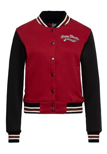 Queen Kerosin Damen College Jacke | Sweatjacke | Baseball Jacke | Regular Fit | We Can Do It | Woman | Rockabella | 50S | Rockabilly | Vintage | Rock'n' Roll | Retro STYL We Can Do It von Queen Kerosin