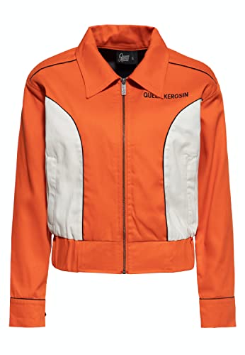 Queen Kerosin Damen Gabardine Jacke Original 50'S Regular Fit Vintage Jacke Retro Jacke Übergangsjacke Outdoor Jacke Rockabilly Jacket California von Queen Kerosin