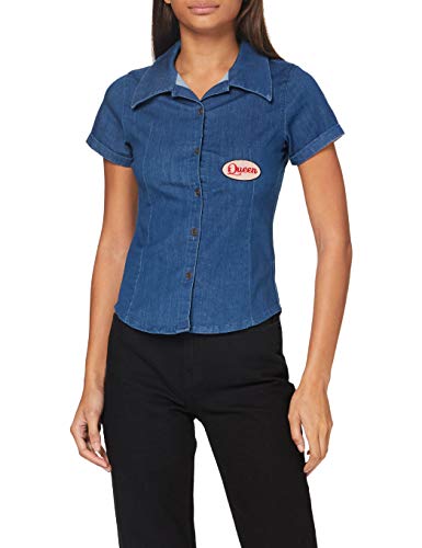 Queen Kerosin Damen Gearhead Jeans, Mittelblau, XS Queen Kerosin Damen Gearhead Jeans, Mittelblau, XS von Queen Kerosin
