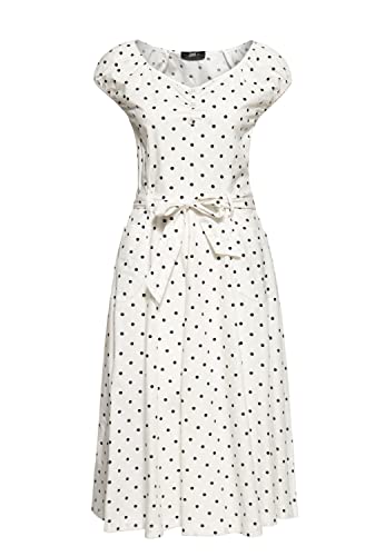 Queen Kerosin Damen Swing Kleid Polka Dots All-Over-Print Sommerkleid Punkte 50S 40S 60S Gepunktet Vintage Rockabilly Rockabella Swing Dress von Queen Kerosin