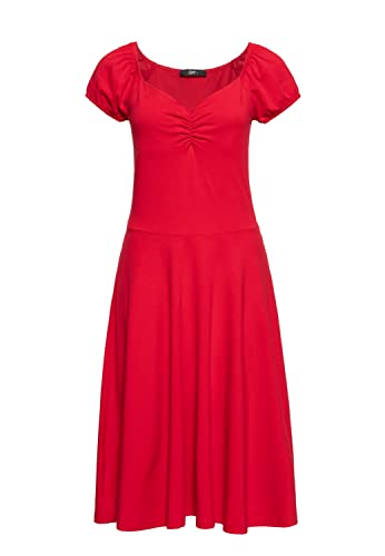 Queen Kerosin Damen Swing Kleid | Red Dress | Sommerkleid |50S | 40S | 60S | Gepunktet | Vintage | Rockabilly | Rockabella | Swing Dress von Queen Kerosin