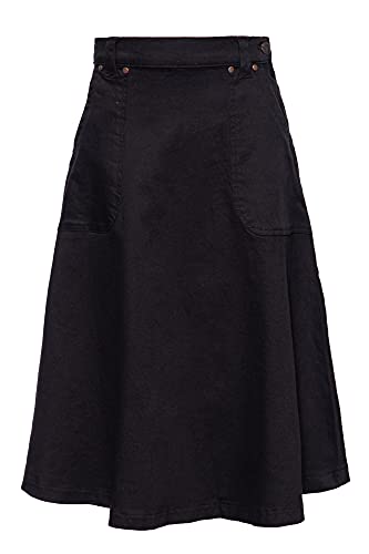 Queen Kerosin Damen Vintage Denim Swing Rock A-Linie Regular Fit von Queen Kerosin