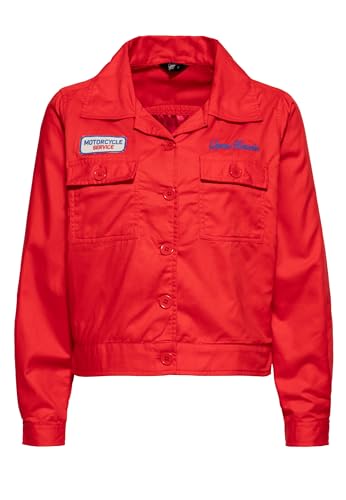 Queen Kerosin Damen Workwear Jacke Vintage Jacke Worker Jacket Vintage Retro 50S Damen Motorcycle Biker Faster Then The Wind von Queen Kerosin