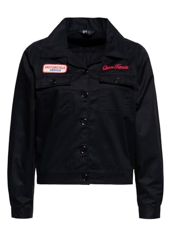 Queen Kerosin Damen Workwear Jacke Vintage Jacke Worker Jacket Vintage Retro 50S Damen Motorcycle Biker Faster Then The Wind von Queen Kerosin