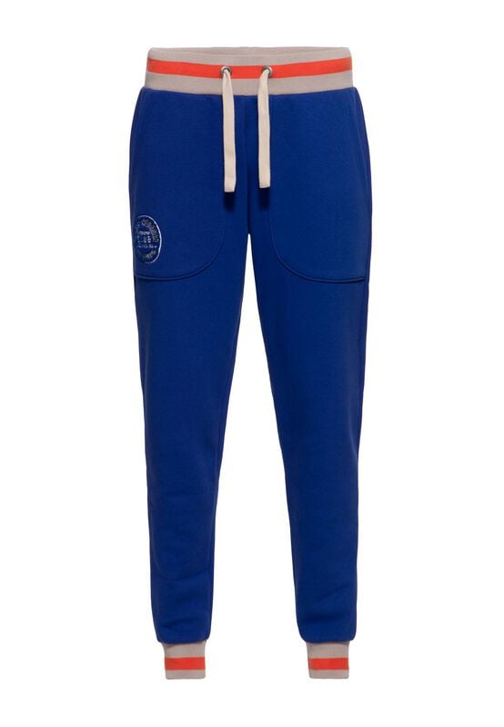 Queen Kerosin Kitten Sport Club College Style Sweatpants Trainingshose blau beige in L von Queen Kerosin