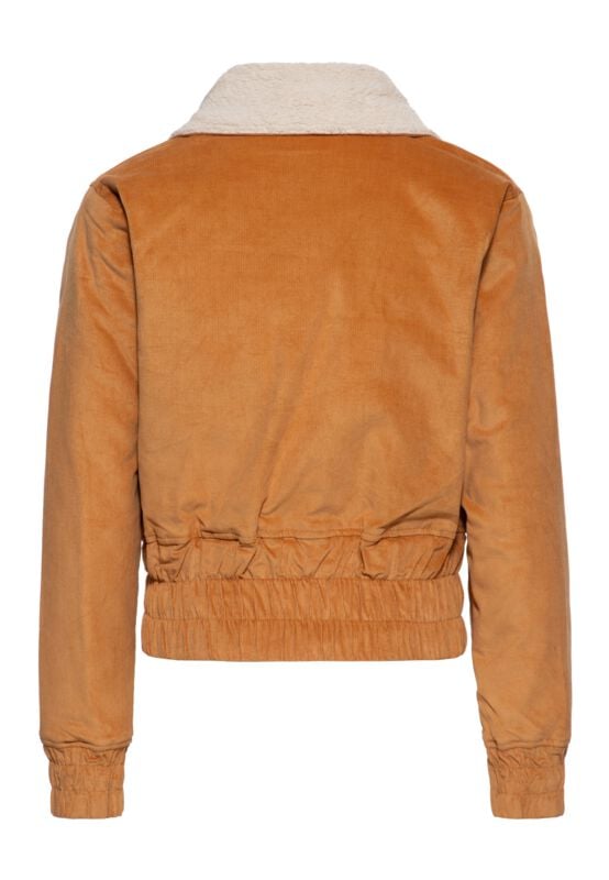 Queen Kerosin - Rockabilly Übergangsjacke - Cropped Corduroy Jacket - XS bis XL - für Damen - Größe S - braun Queen Kerosin - Rockabilly Übergangsjacke - Cropped Corduroy Jacket - XS bis XL - für Damen - Größe S - braun von Queen Kerosin