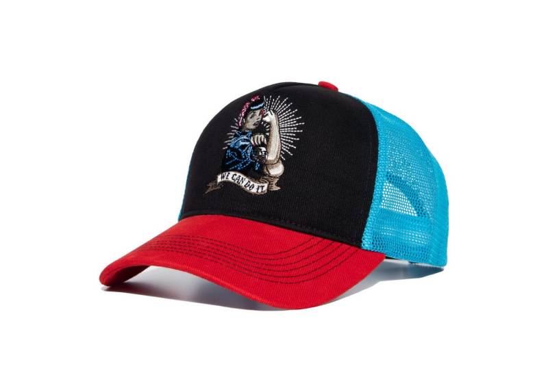 QueenKerosin Trucker Cap Queen Kerosin - HFT Trucker Mesh Cap 2024 (Basecap, Meshcap, Trucker Kappe) von QueenKerosin