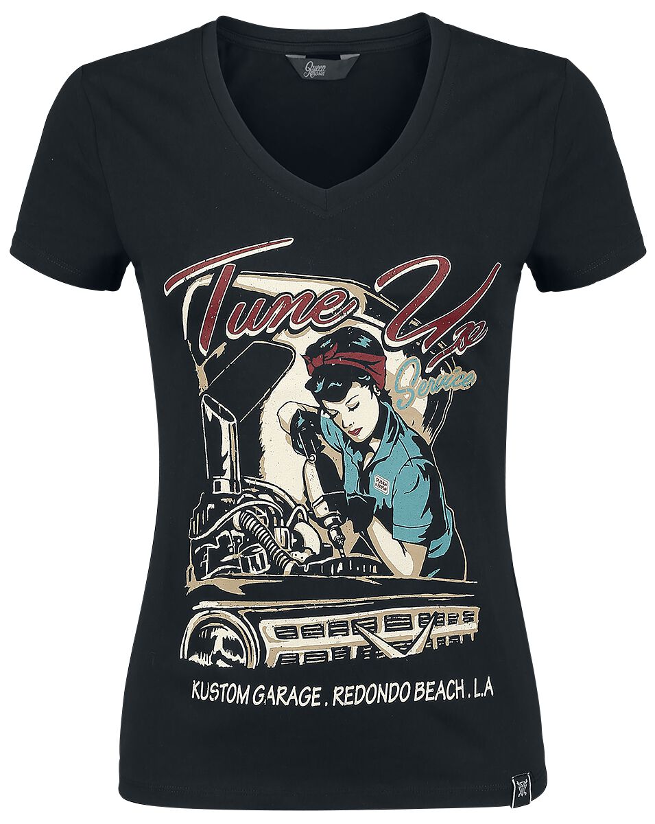 Queen Kerosin Tune Up T-Shirt schwarz in M von Queen Kerosin