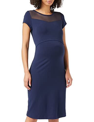 Queen Mum Damen Dress Jersey Nurs Ss Oslo Kleid, Blau (Black Iris P554), 38 (Herstellergröße: M) von Queen Mum