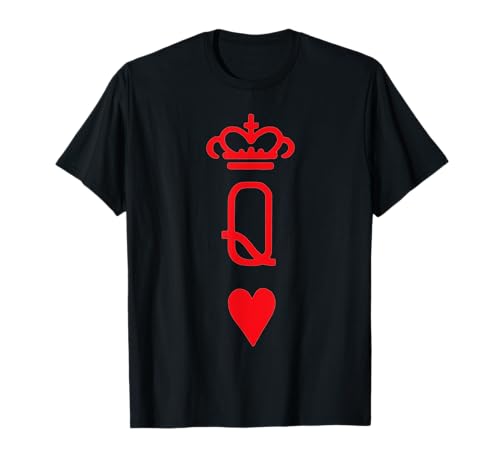 Spielkarten Top für Frauen & Mädchen rote Königin der Herzen T-Shirt von Queen Of Hearts