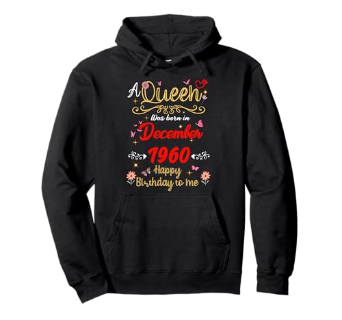 Dezember Geburtstag Königin seit Dezember 1960 Dezember Mädchen Pullover Hoodie von Queen Since December 1960 December girl women