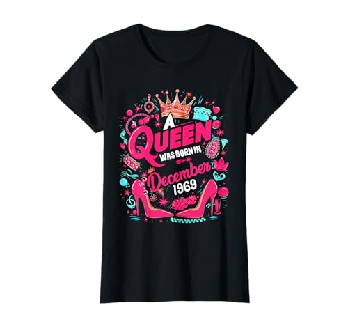 A Queen Was Born In December 1969 Dezember Birthday Girl T-Shirt von Queen Since December 1969 December girl women