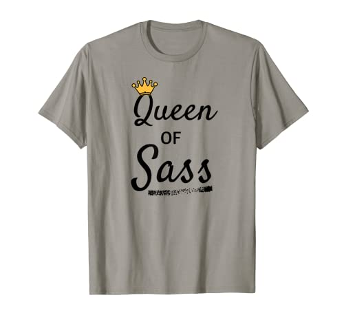 Funny Queen of Sass T Shirt Lustiges Damen T Shirt T-Shirt von Queen of Sass Funspecialtees