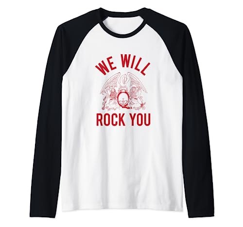 Queen, Damen & Herren Unisex-Erwachsene Queen-Fans 18+ Schwarz Raglan mit Rollkragen Hemd S Queen, Damen & Herren Unisex-Erwachsene Queen-Fans 18+ Schwarz Raglan mit Rollkragen Hemd S von Queen