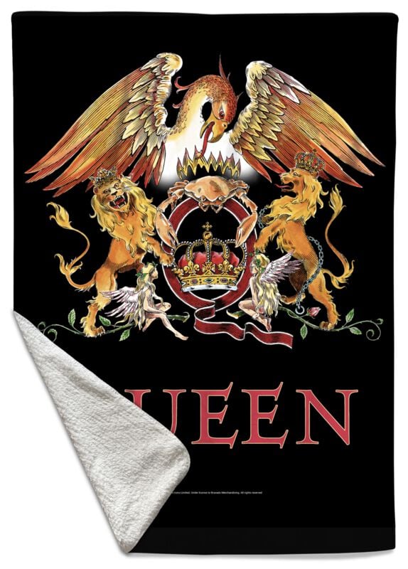 Queen Crest Decke multicolor von Queen