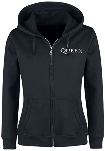Queen Crest Vintage Frauen Kapuzenjacke schwarz L 70% Baumwolle, 30% Polyester Band-Merch, Bands von Queen