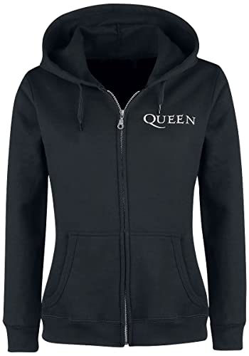 Queen Crest Vintage Frauen Kapuzenjacke schwarz XL 70% Baumwolle, 30% Polyester Band-Merch, Bands von Queen