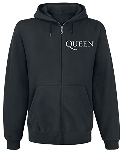 Queen Crest Vintage Männer Kapuzenjacke schwarz XL 50% Baumwolle, 50% Polyester Band-Merch, Bands von Queen