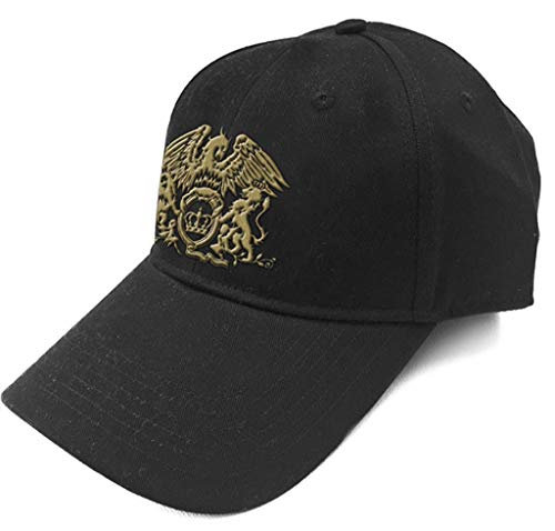 Queen 'Gold Classic Crest' (Schwarz) Baseball Kappe von Queen