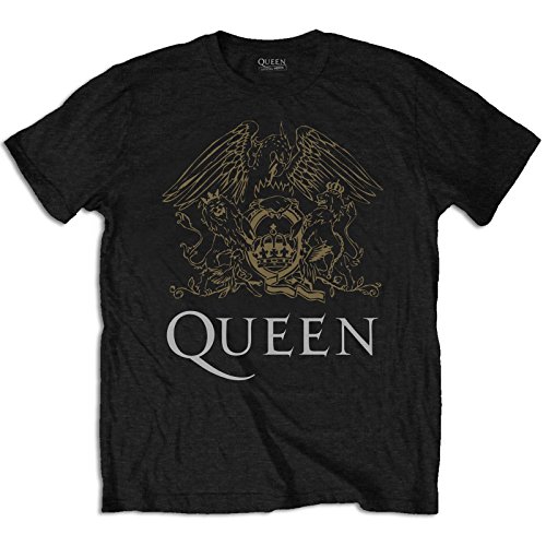 Queen Herren T-Shirt Schwarz Schwarz Large Gr. Large, Schwarz von Queen