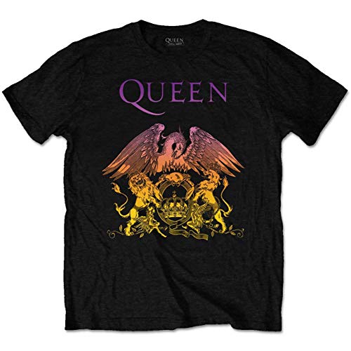 Queen Herren T-Shirt Schwarz Schwarz Large Gr. Small, Schwarz von Queen