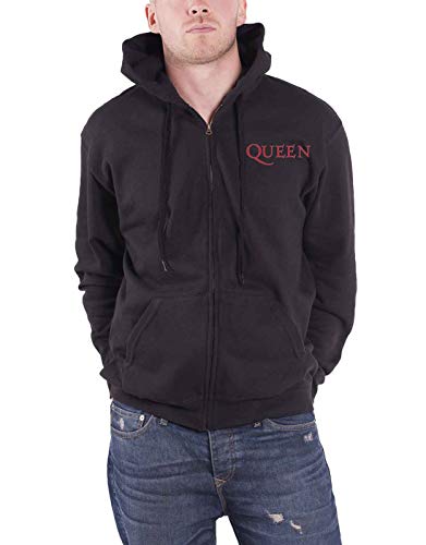 Queen Kapuzenpullover Classic Crest Band Logo Back Print Nue offiziell Herren Queen Kapuzenpullover Classic Crest Band Logo Back Print Nue offiziell Herren von Queen