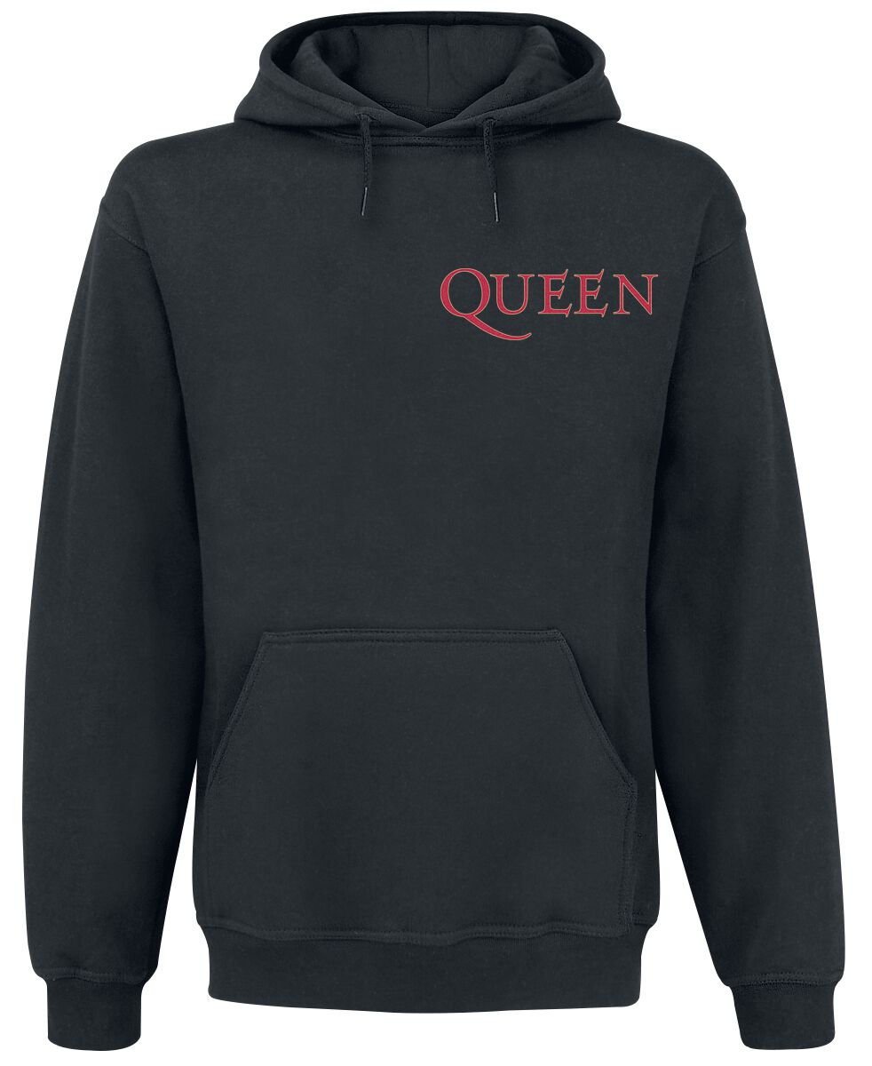 Queen Kapuzenpullover - Crest Vintage - S bis L - für Männer - Größe M - schwarz  - Lizenziertes Merchandise! von Queen