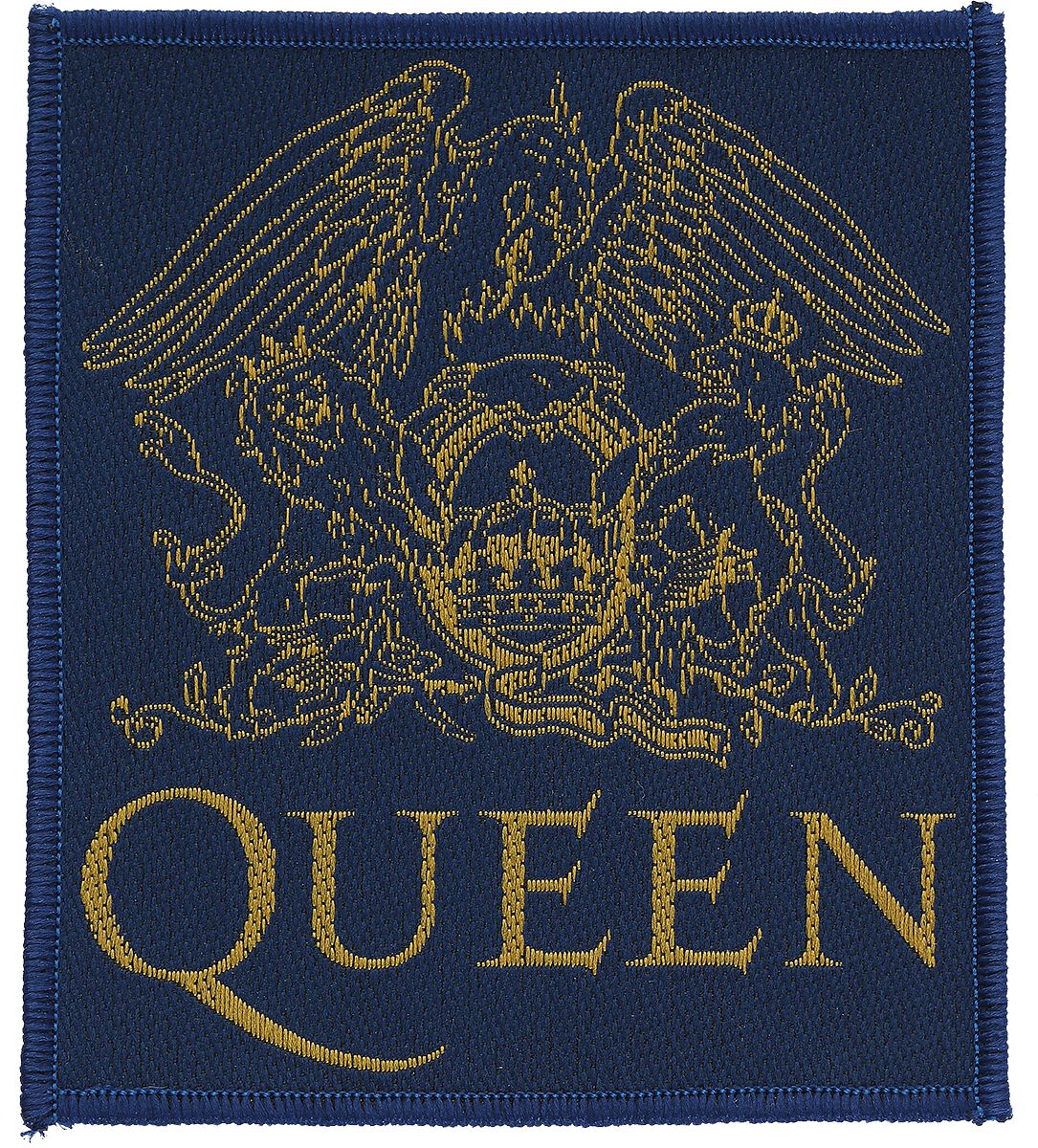 Queen Patch - Crest - schwarz/gelb  - Lizenziertes Merchandise! von Queen