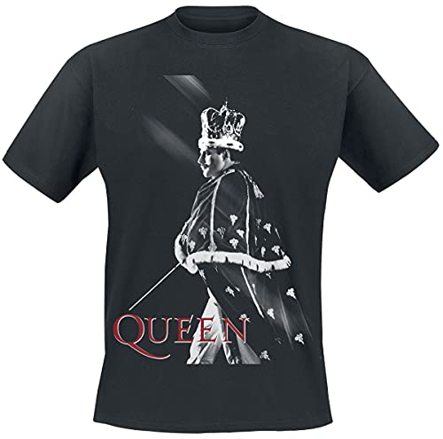 Queen Streaks of Light Männer T-Shirt schwarz L 100% Baumwolle Band-Merch, Bands von Queen