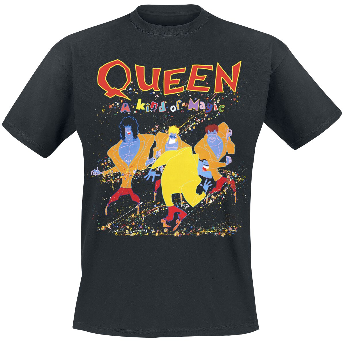 Queen T-Shirt - A Kind Of Magic - S bis 5XL - für Männer - Größe 3XL - schwarz  - Lizenziertes Merchandise! von Queen