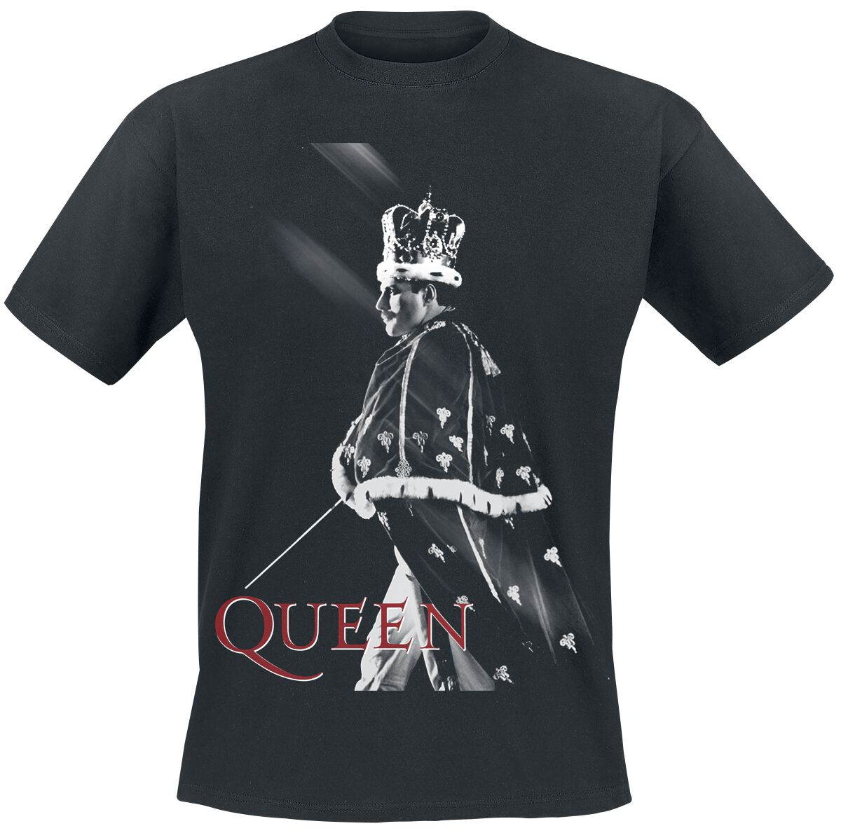 Queen T-Shirt - Streaks Of Light - L bis XXL - für Männer - Größe L - schwarz  - Lizenziertes Merchandise! von Queen