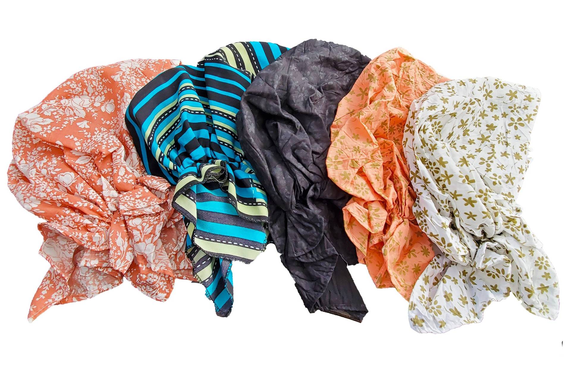 Vorgebundene Bandanas. Leichte Kopfbedeckung. Größe S. Tichel Kopfschmuck. Chemo Frauenmütze. Einzeln Oder Als Set Kaufen von QueenEstherDesign