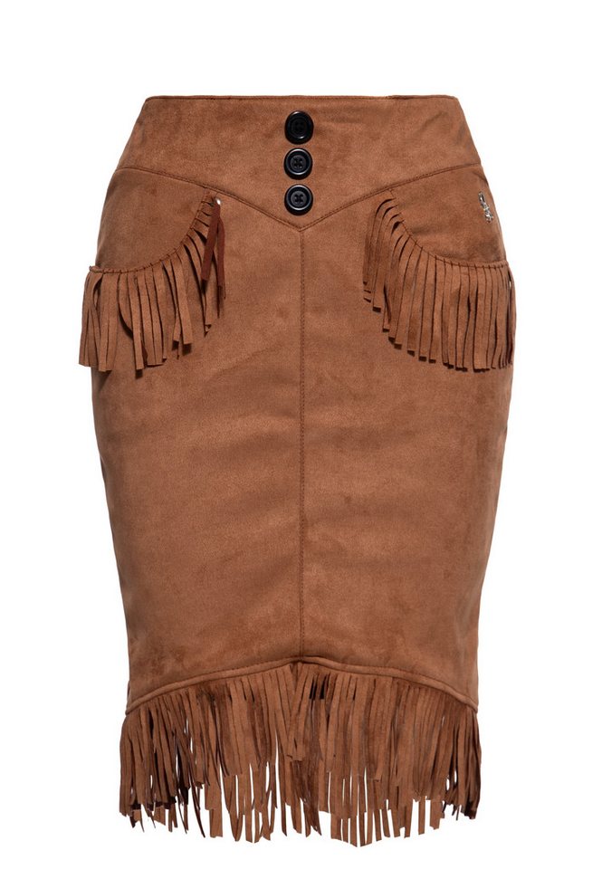 QueenKerosin Bleistiftrock mit Fransen von QueenKerosin