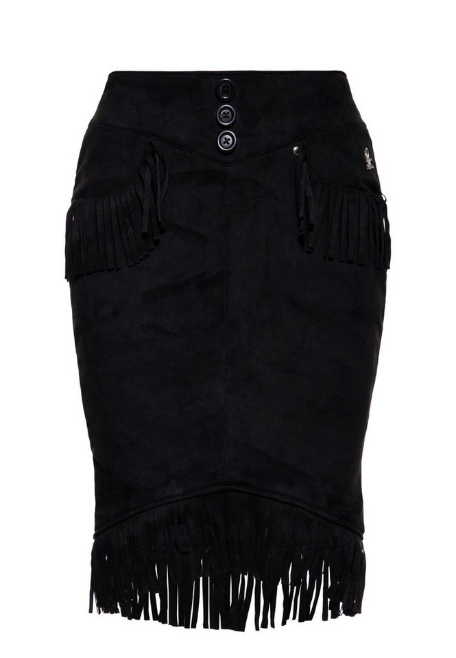 QueenKerosin Bleistiftrock mit Fransen von QueenKerosin